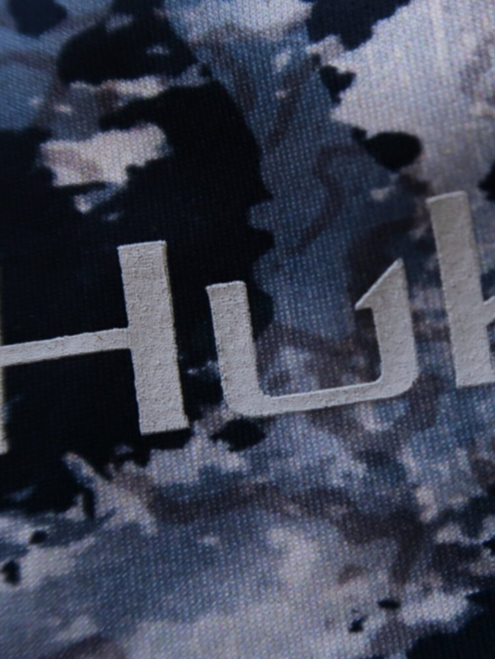 Huk Performance Fishing Navy Camo Blue LS Graphic WindShirt (M) 😎 🐟